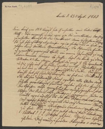 Brief an Wilhelm Beer : 23.09.1815