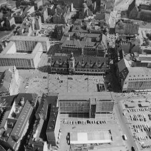 Marktplatz von Leipzig : Blickrichtung Osten