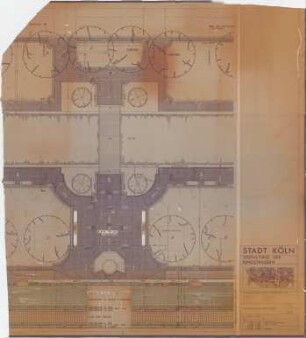 Hansjakob, Gottfried; Köln; Westliche Ringstraße - Kaiser Wilhelm Ring, Brücke (Grundriss)
