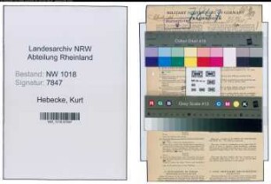 Entnazifizierung Kurt Hebecke , geb. 14.02.1903 (Angestellter)