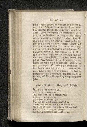 Gerechtigkeit. Ungerechtigkeit.