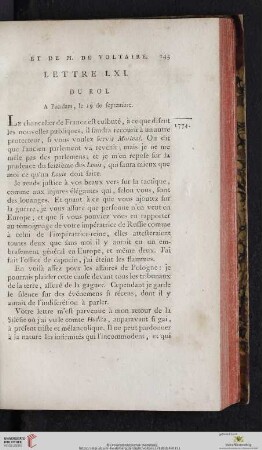 (Lettre LXI - LXX)