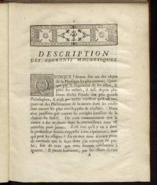 Description des Courants Magnétiques.