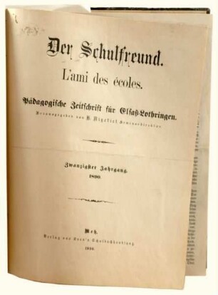 Der Schulfreund. L'ami des écoles
