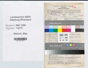 Entnazifizierung Max Weirich, geb. 03.07.1902 (Buchhalter)