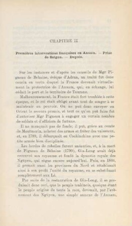 Chapitre II. Premières interventions francaises en Annam ...