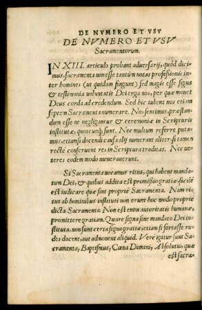 De Numero Et Usu Sacramentorum.