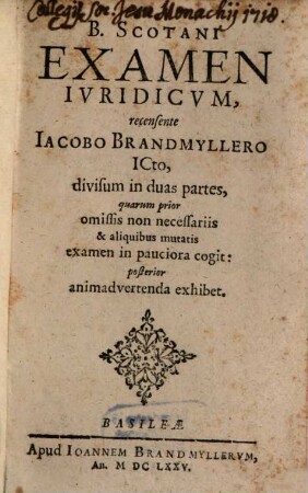 Examen iuridicum