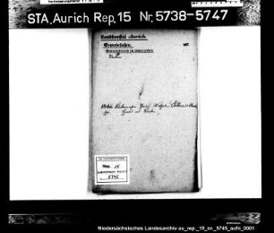 Hausierkonzessionen und -gesuche: Theodor Wilhelm Peters aus Aurich, Bürstenhandel