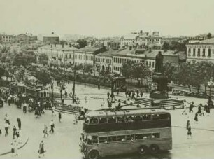 Russland, Moskau, Twerskoy-Prospekt, Oberdeckbus