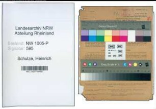 Entnazifizierung Heinrich Schulze , geb. 18.04.1898 (Bahninspektor)