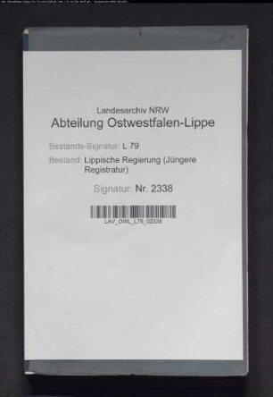 Gewerbliche Verhandlungen aus dem Amt Horn
