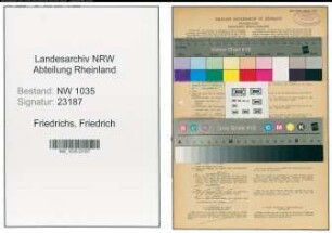 Entnazifizierung Friedrich Friedrichs , geb. 12.06.1902 (Steiger)