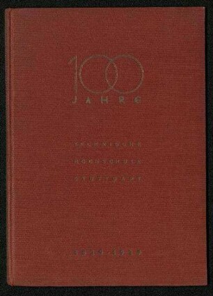 100 Jahre Technische Hochschule Stuttgart, 1929 (1929)
