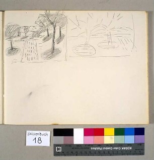 Sommerliche Landschaft mit Bäumen