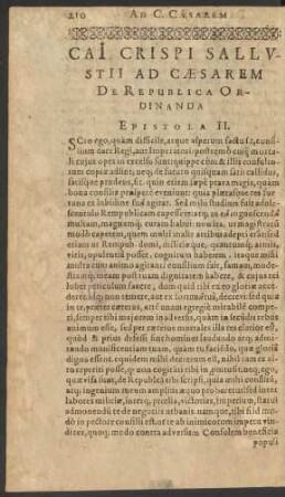 Epistola II.