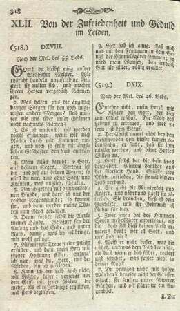 XLII. Von der Zufriedenheit und Geduld im Leiden.