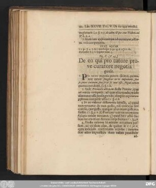 Tit. V. (V. 45.) De eo qui pro tutore prove curatore negotia gessit.