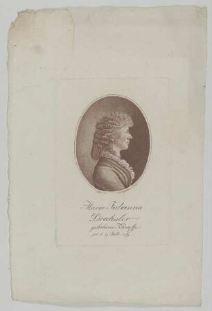 Bildnis der Maria Juliana Drechsler