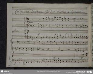 Cantata Decima con due Violini a Soprano