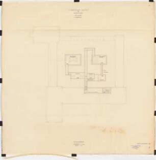 Kaiser-Wilhelm-Institut für Kernphysik, Heidelberg 1. Vorentwurf: Grundriss Tiefkellergeschoss 1:200