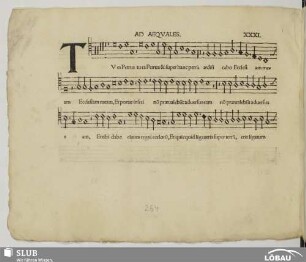 XXXI. Anonymus: Tu es Petrus (Ad aequales)