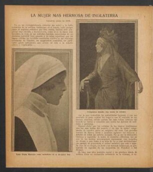 La mujer más hermosa de Inglaterra