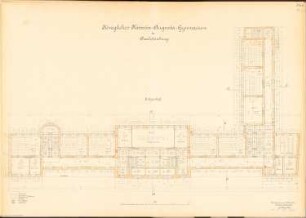 Kaiserin-Augusta-Gymnasium, Berlin-Charlottenburg: Grundriss EG 1:100