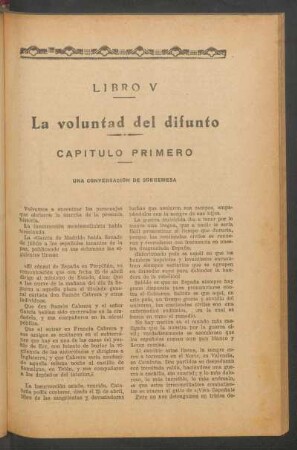 Capítulo primero - Una conversación de sobremesa