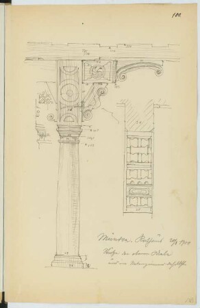 Rathaus, Hann. Münden: Details (aus: Skizzen- und Fotoalbum 19)