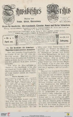 29: Zur Geschichte des ehemaligen Augustiner-Eremitenklosters Uttenweiler