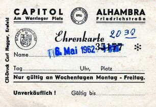Alhambra-Theater Düsseldorf und Capitol-Theater Düsseldorf