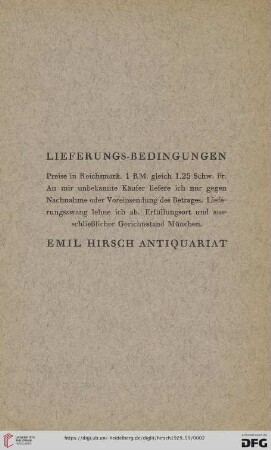 Lieferungs-Bedingungen