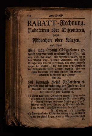 Rabatt-Rechnung.