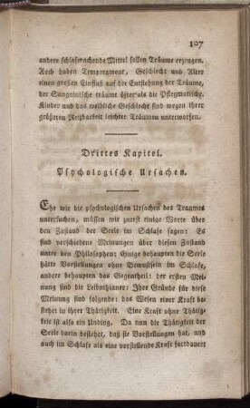 Drittes Kapitel. Psychologische Ursachen.