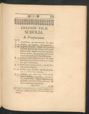 Ioannis Tilii Scholia