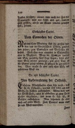 Sechzigstes Capitel. [bis] Neun und sechzigstes Capitel.