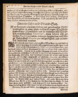 Zweyter Lehr- und Grund-Satz.