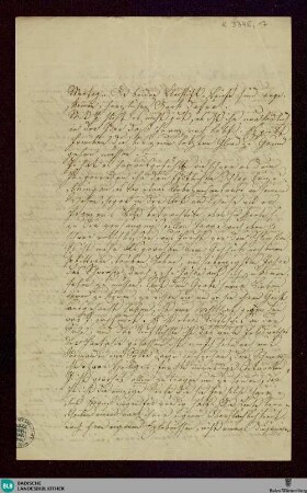Brief von Unbekannt an Joseph Bader - K 3348, 17