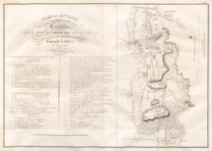 Plate X. Plan of attack on the fortified lines of Cornelis