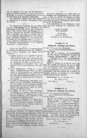 In nicht öffentlicher Sitzung. (20,21.), 21. Januar 1914
