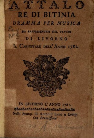 Attalo, re di Bitinia : dramma per musica