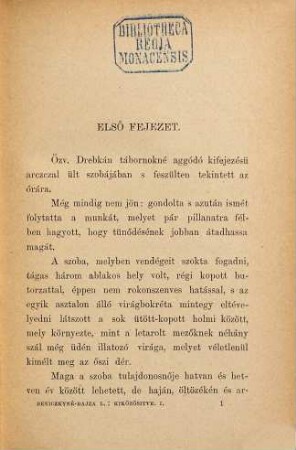Kiközösitve : Regény. Irta Beniczkyne Bajza Lenke, 1