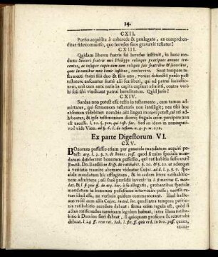 Ex parte Digestorum VI.