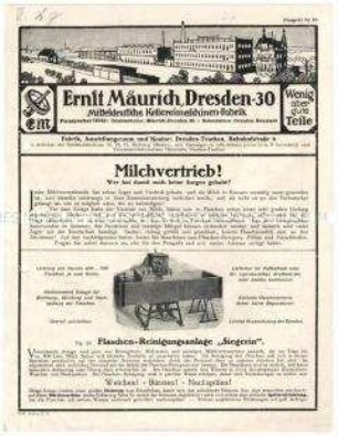 Milchflaschen-Reinigungsanlage