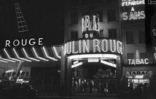 Paris: Lichtreklamen von Vergnügungsstätten, Moulin Rouge