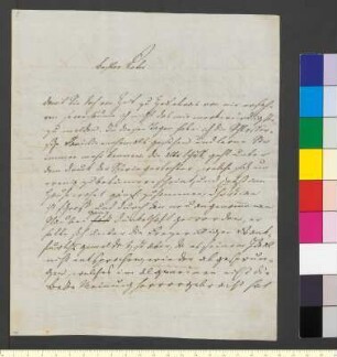 Brief von Goethe, August von an Goethe, Johann Wolfgang von