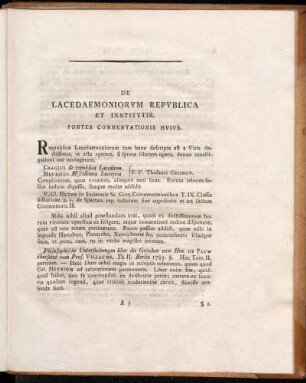 Fontes Commentationis Huius