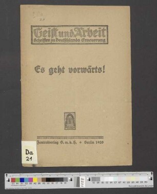Es geht vorwärts!