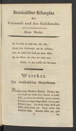 Dritte Woche